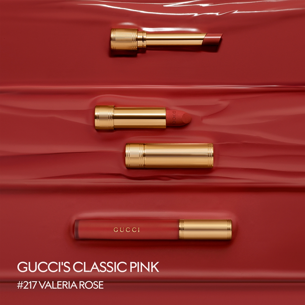 Gucci Gucci Beauty Rouge a Levres Matte Lipstick - Матовая помада оттенок 217 Valeria Rose, 3 g
