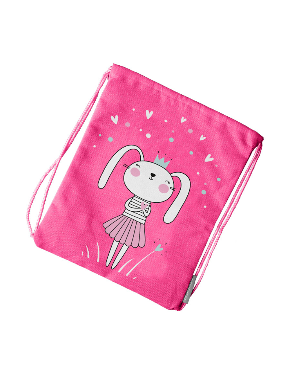 Мешок в садик 33х40, Зайка (фуксия)