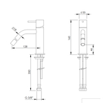 Смеситель для биде HAPA C35 C35 (цвет - антрацит браш. PVD) C35.0011.BATPVD