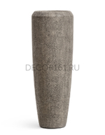 Кашпо TREEZ Effectory Volcano Высокий конус Design Серо-коричневый туф в-75 см, д-34 см 1/1 41.3321-11-066-LBR-75