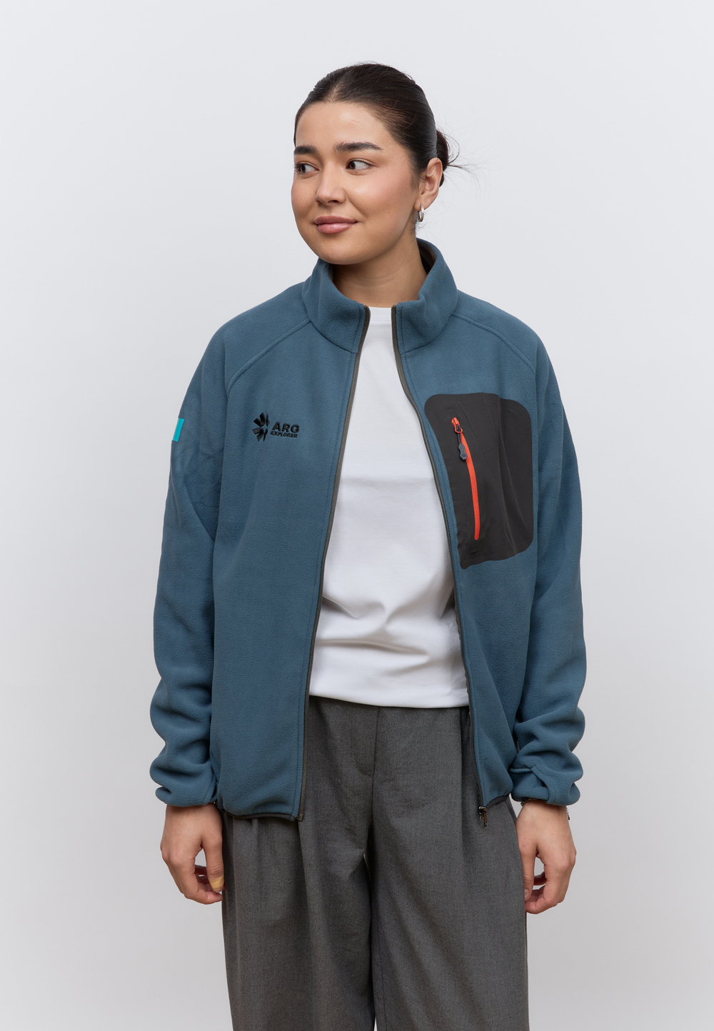 Флисовая кофта на замке ARGYMAQ EXPLORER BLUE