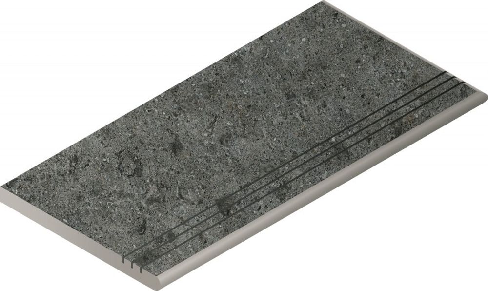 Ступень Genesis Grey Gradino Round Grip 30x60 Dx Уг.Прав.