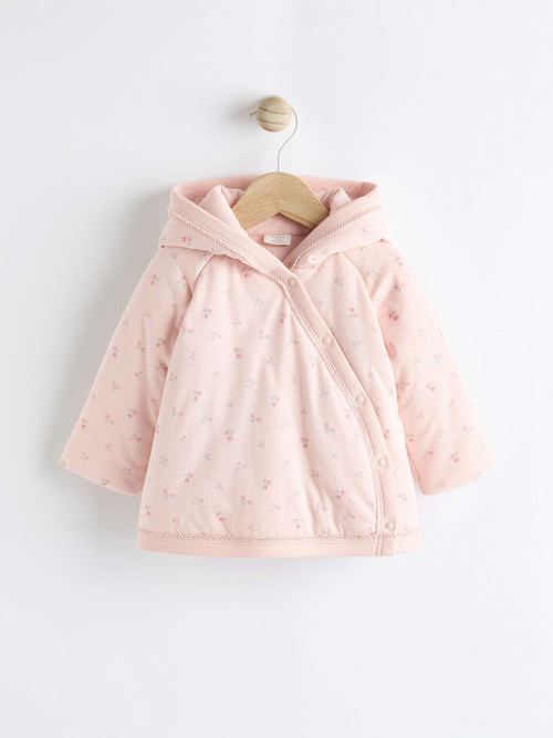 Куртка с запахом для малышей Next K82-448, Светло-розовый