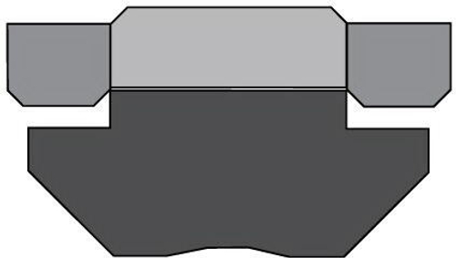 A114 125-110 Поршневое уплотнение 125-110-15,8