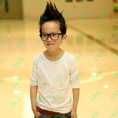 Лонгслив детский с вышивкой кота