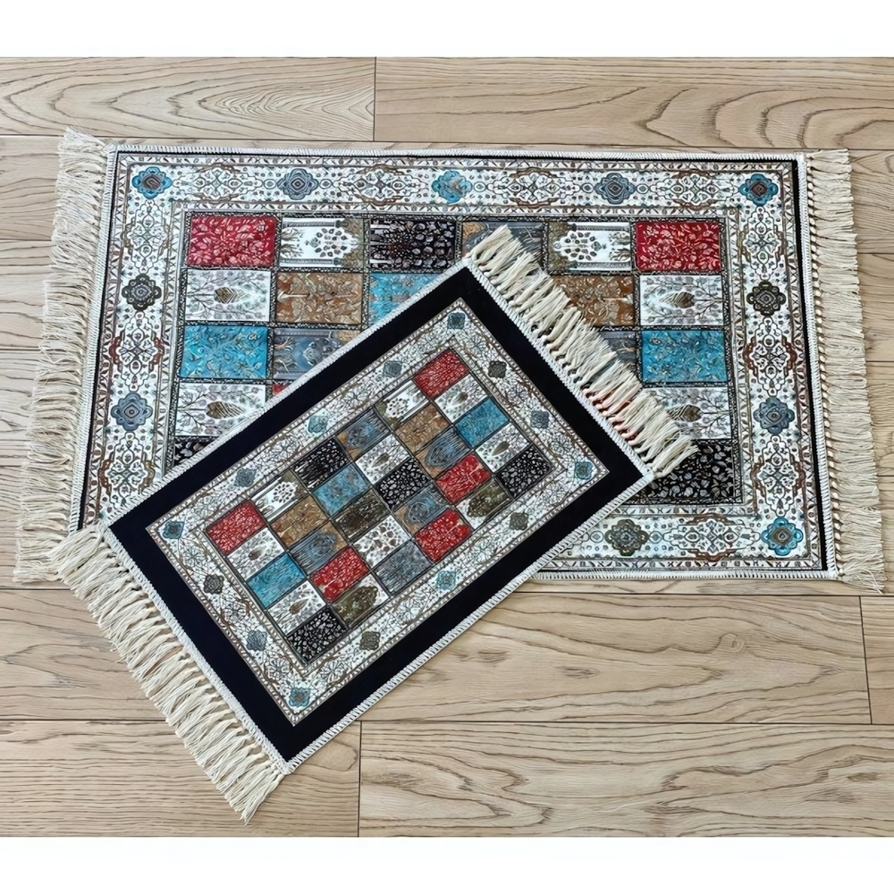 Набор ковриков DECORATIVE цифровая печать с бахромой 55*85+45*55 5029-2