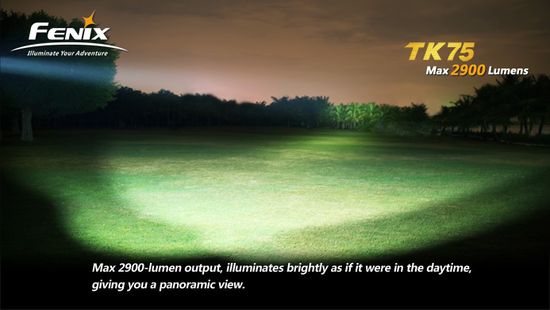 Самый мощный светодиодный фонарь Fenix TK75 XM-L2, 2900 люмен