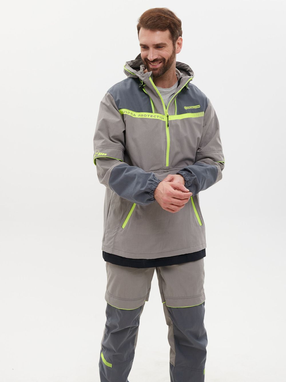 Костюм летний Антигнус-Премиум ткань Ravena Peach Wash цвет Серый