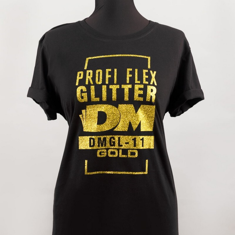Пленка PROFI FLEX Glitter (DMGL-11) Gold, 1м