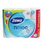 Бумага туалетная ZEWA ПЛЮС 2 сл., 12 рул., белая