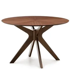 Стол Naanim Ø120 см из орехового шпона