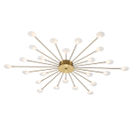 Потолочный светильник 24x3Вт G4,  металл/акрил, медь. К люстре подходят лампочки с цоколем G4 и максимальной мощностью 3Вт.Диаметр 10мм, высота до 65мм