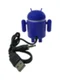 Фигурка - колонка Андроид с разъемом USB и 3.5 mini jack Синяя