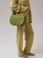 Кожаная сумка Azaro 30788 зеленый бамбук