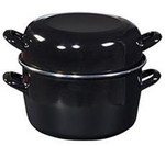 Кастрюля для мидий Черная 0,9 л, h 13,5cm d 12cm