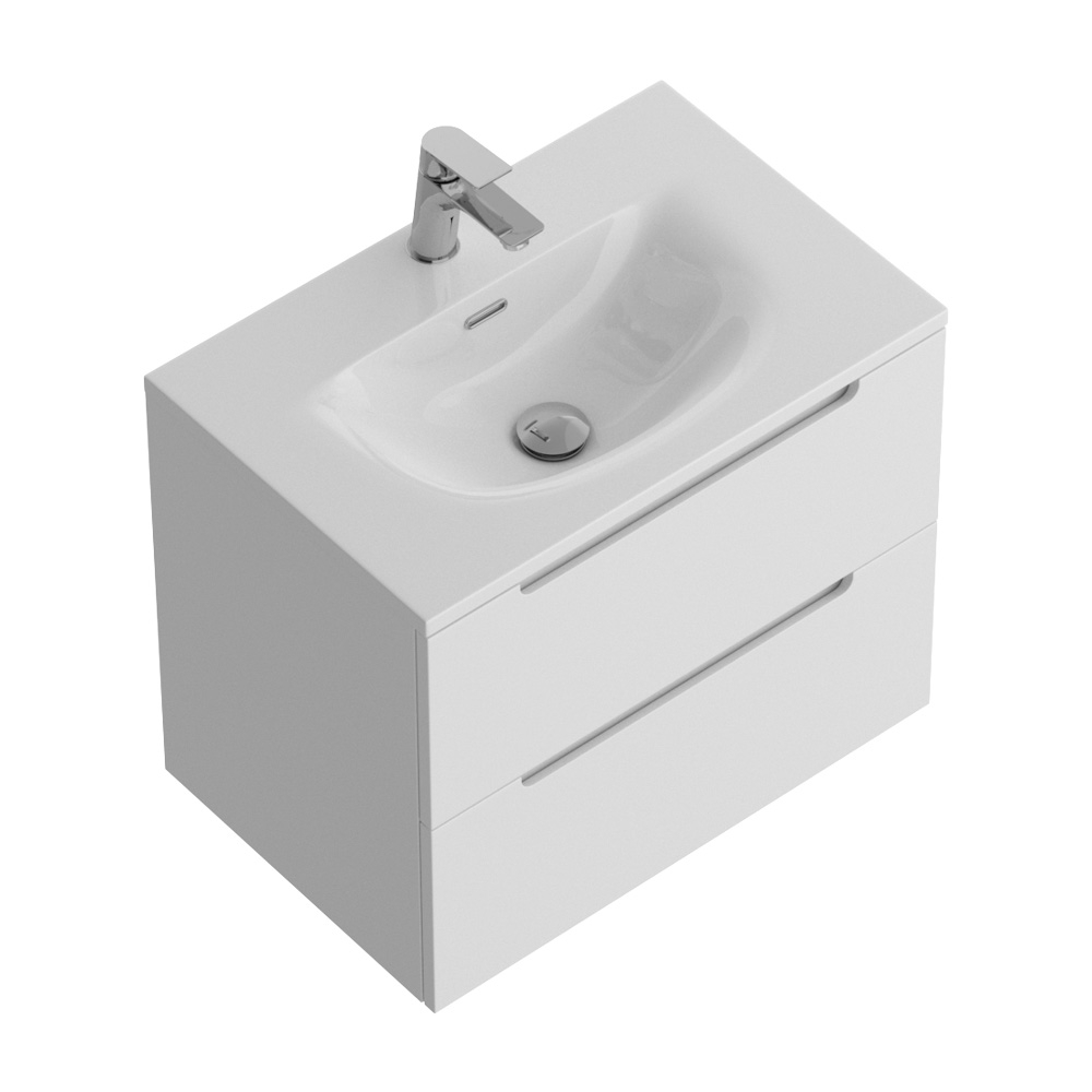 Тумба подвесная с раковиной BelBagno ETNA39-700/390-2C-SO-BL-P+BB-8099-3-70