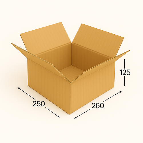 Коробка картонная 260х250х125 мм
