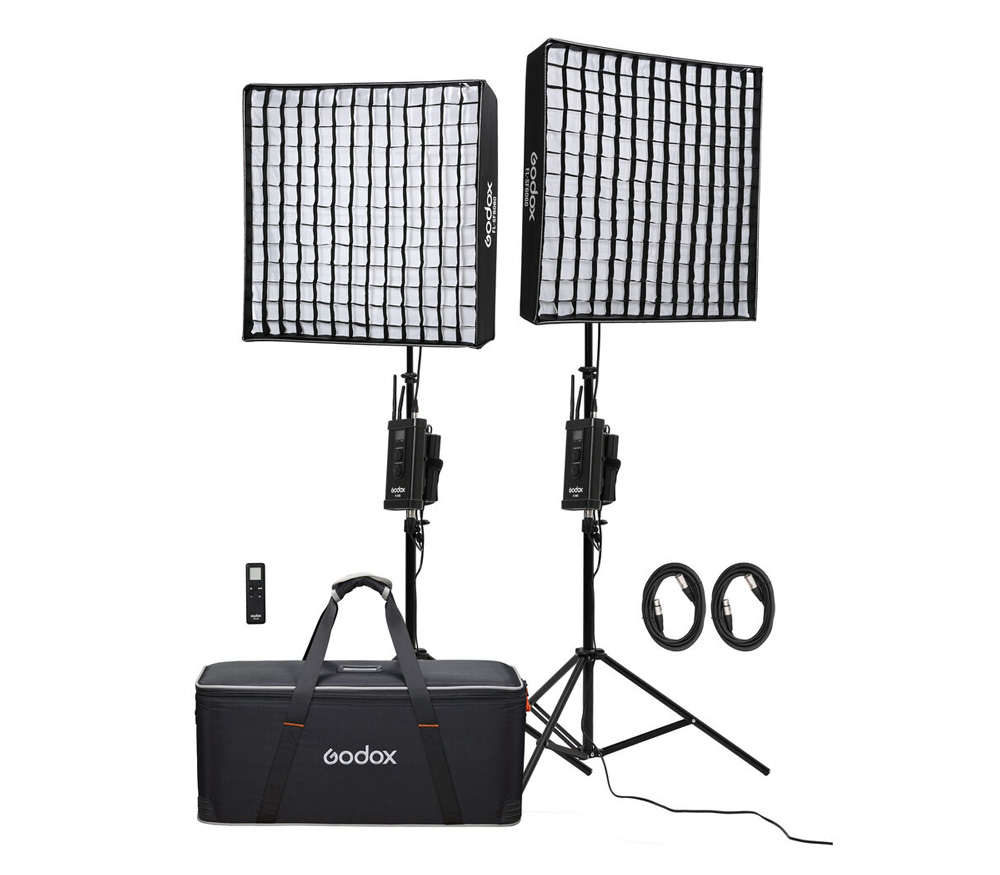Комплект осветителей Godox FL150S-K2, гибкие, светодиодные, 2х150 Вт, 3300-5600К