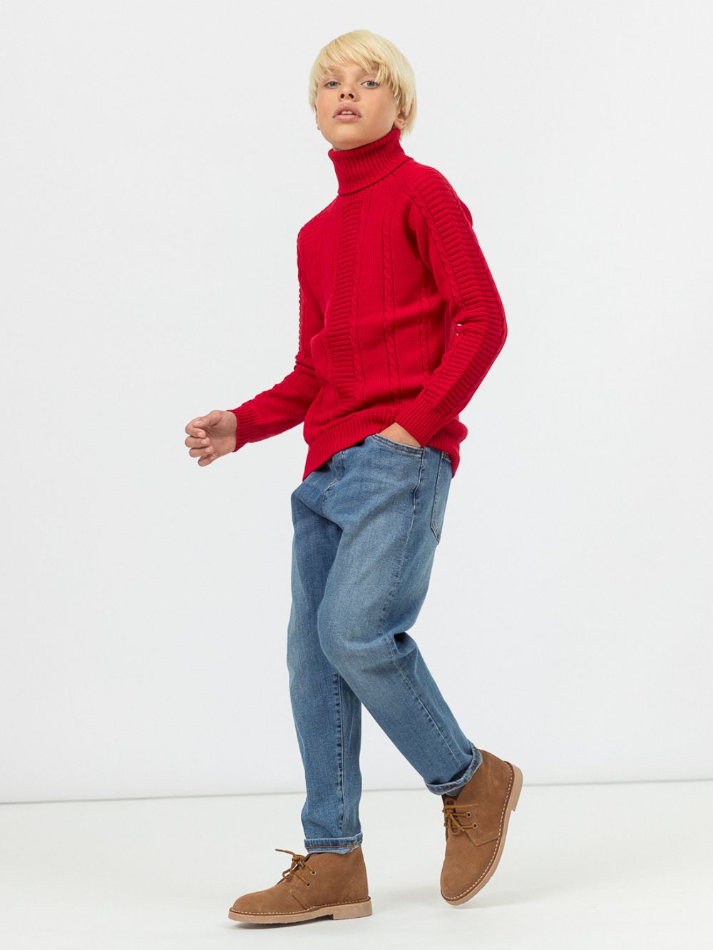 Джемпер для мальчика AT440 красный