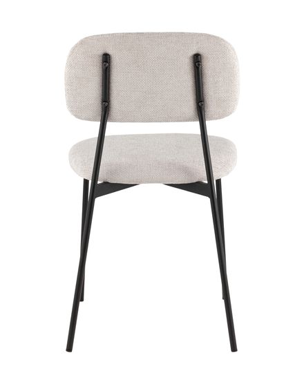 Стул Chao светло-серый черные ножки 2 шт.