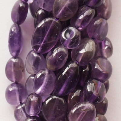 Аметист А галтовка бусины 6-8мм