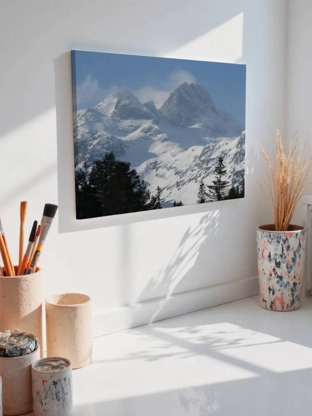 Картина на стену 40 X 50 Снежные горы