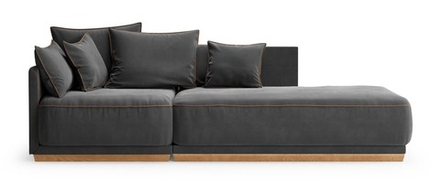 3-х местный нераскладной диван с лаундж модулем SOHO 803/828