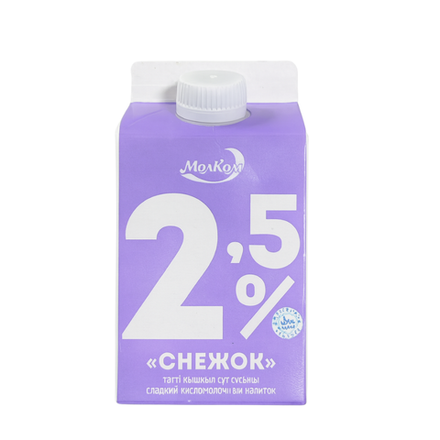 Снежок сладкий кисломолочный напиток Молком 2.5 % 0,45 л