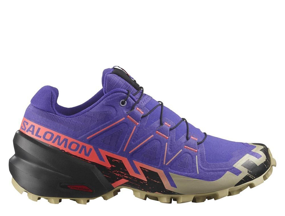 Кроссовки для бега женские Salomon Speedcross 6 W Фиолетово-Оранжевые