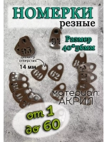 Номерки для гардероба прорезные