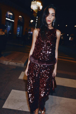 ZARA БРЮКИ BARREL С ПАЙЕТКАМИ, БУРГУНДИ