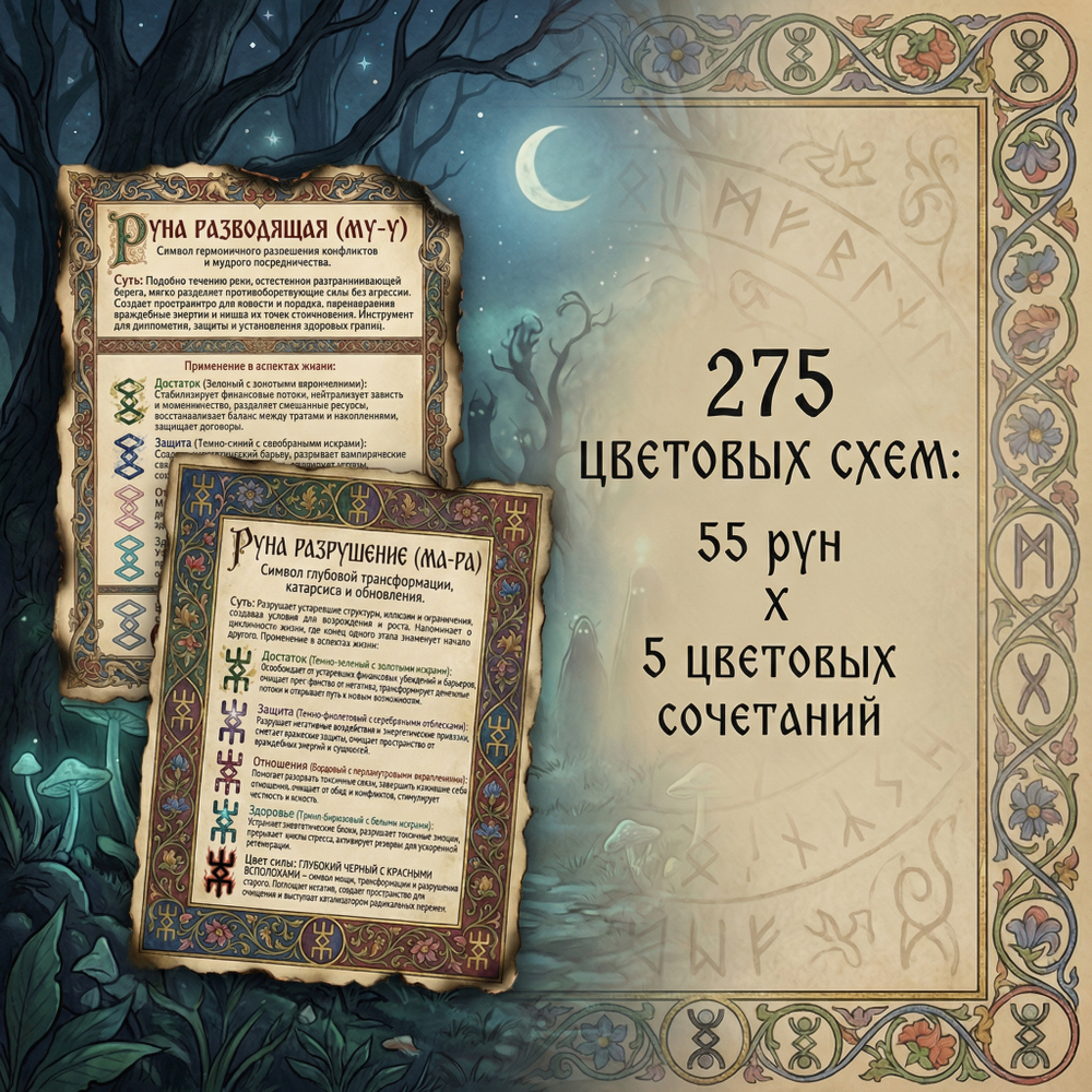 Русские Руны в Цветном Исполнении. Кудесник Добрыня