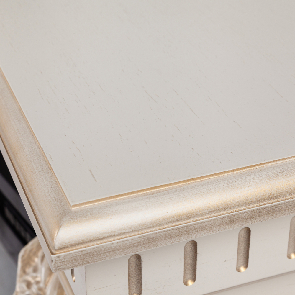 Портал Real Flame Diva 33 WT Белый дуб с золотой патиной