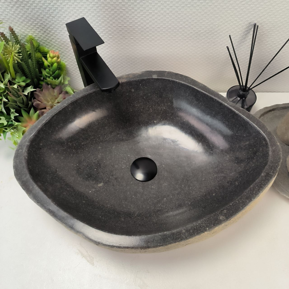 Раковина из речного камня RS-63844 (55*42*15) 0122