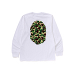 A Bathing Ape Abc Camo Big Ape Head L S Tee белый