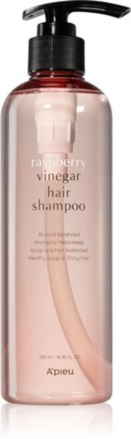 A´pieu Raspberry Vinegar - увлажняющий шампунь для жирной и раздраженной кожи головы /   500  ml  / GTIN 8809581460287
