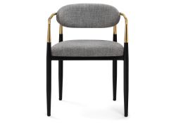 Кресло Lord gray / black / gold