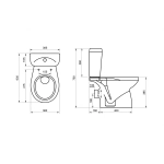 Унитаз-компакт Santek Анимо белый