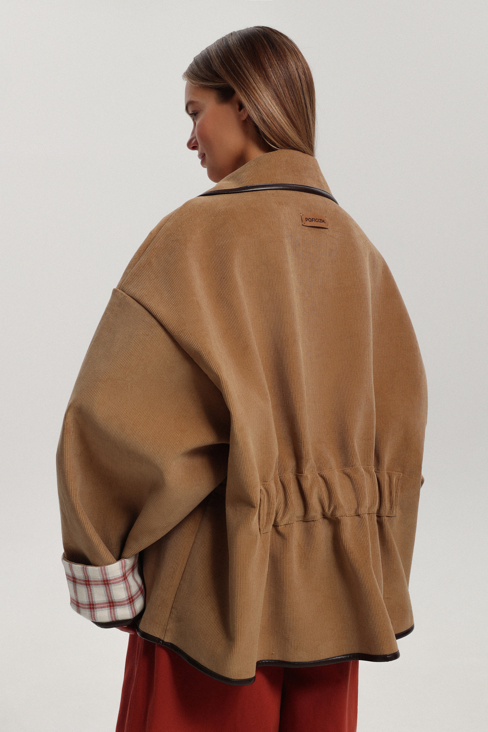 Бомбер двусторонний из вельвета