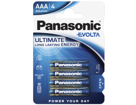 Батарейки Panasonic Evolta AAA щелочные 4 шт