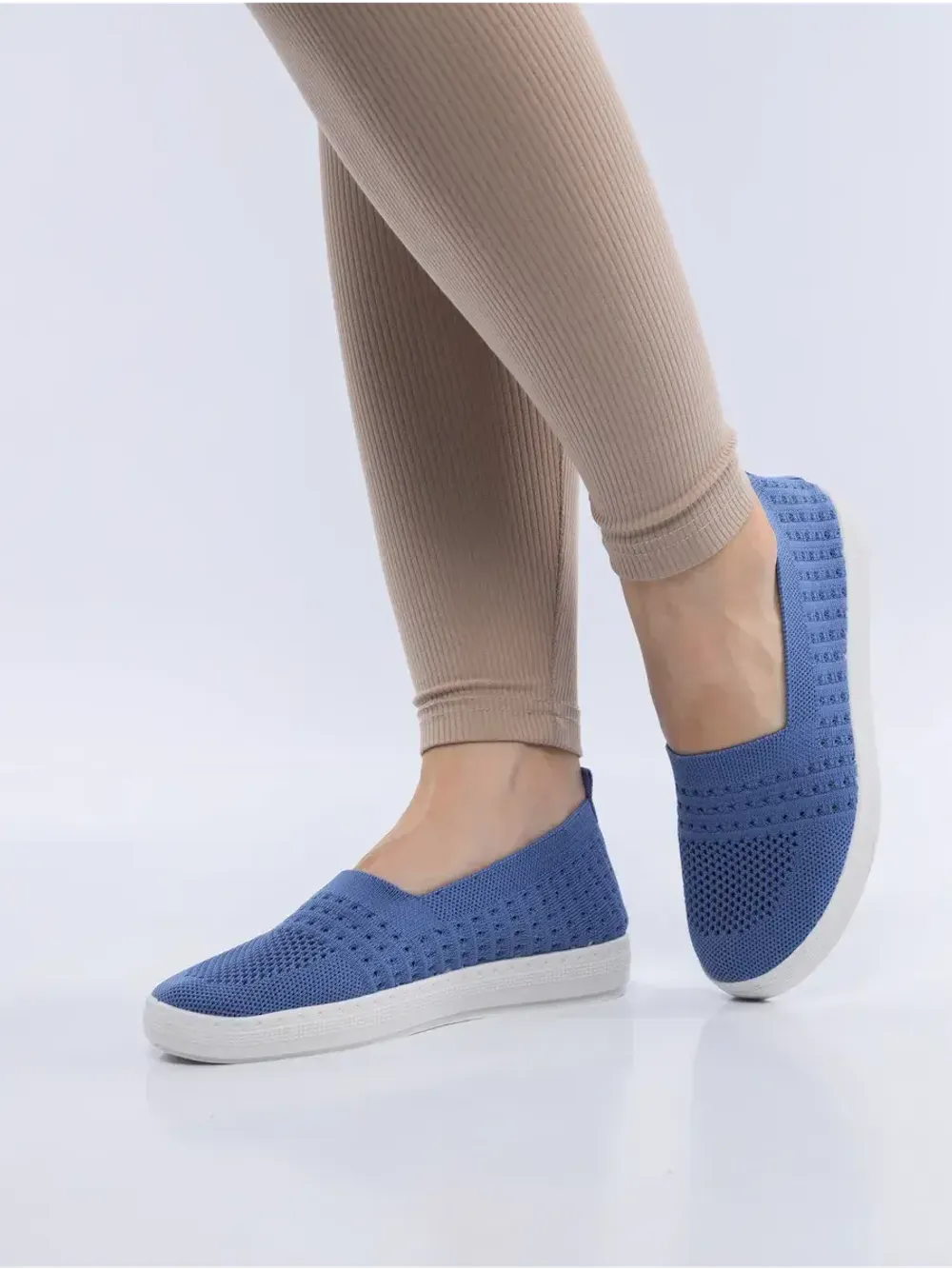 Мокасины летние текстильные