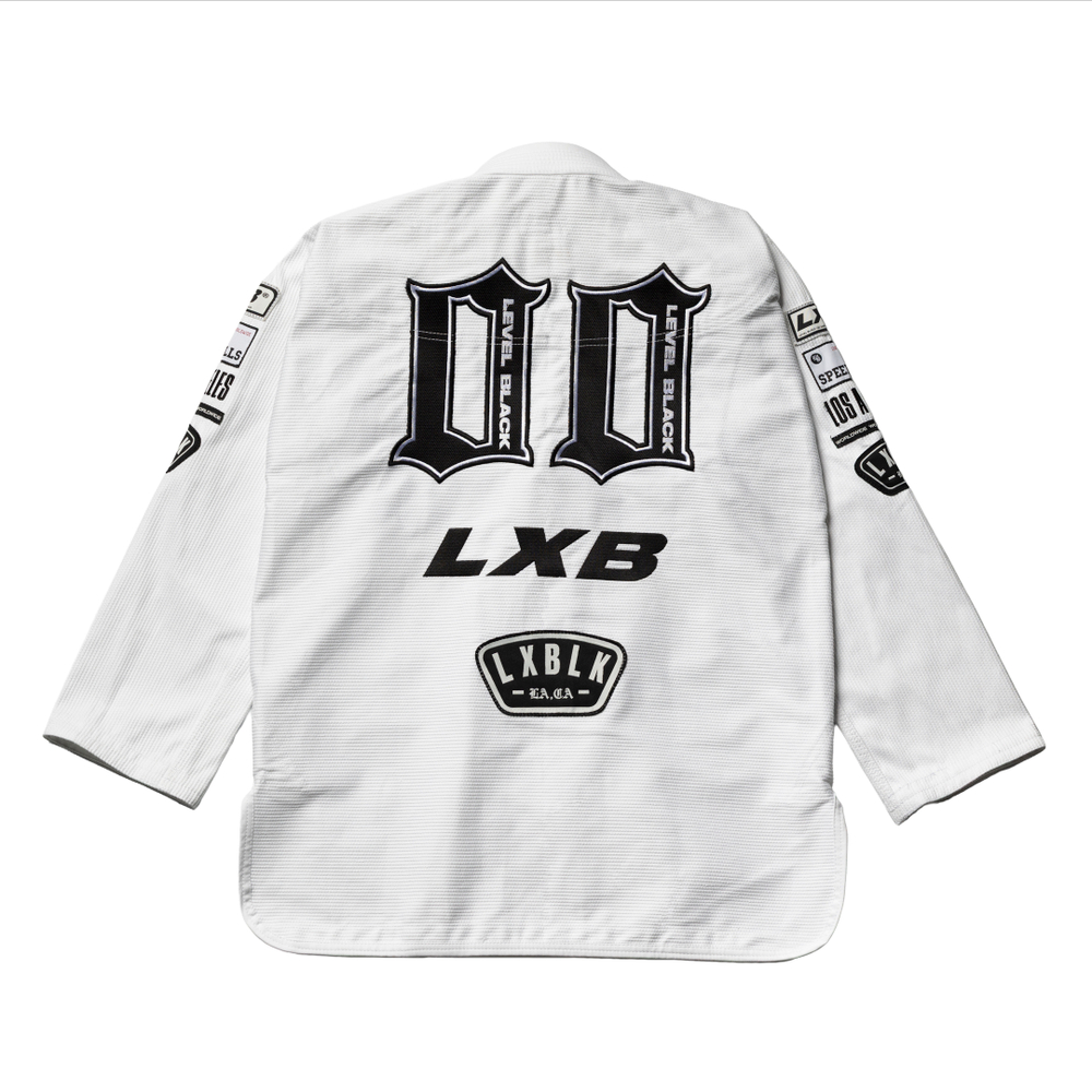 Кимоно Level x Black SPEED KILLS белое