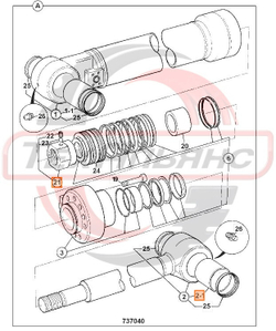 Втулка 903/20560 низ г/ц ковша