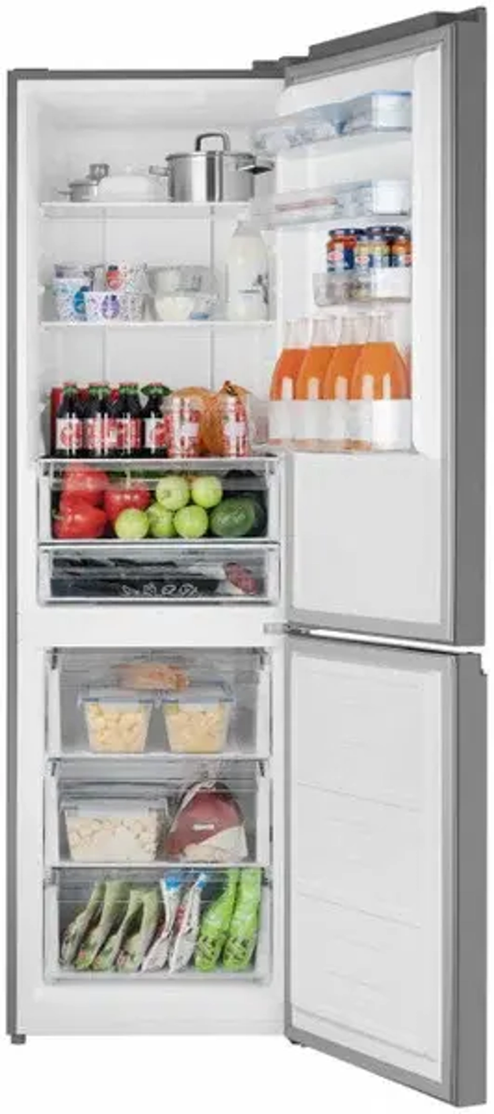 Холодильник двухкамерный Weissgauff WRK 2000 Total NoFrost Inverter White Glass (q)