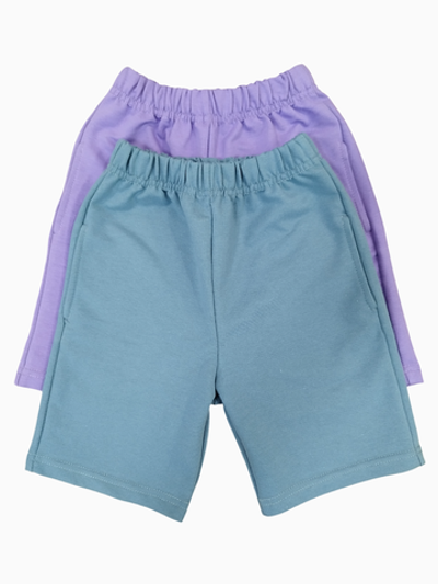 12494 Шорты детские 2-х нитка петля в ассортименте (64-122/128)