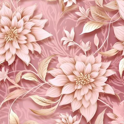 Цветы на розовом фоне