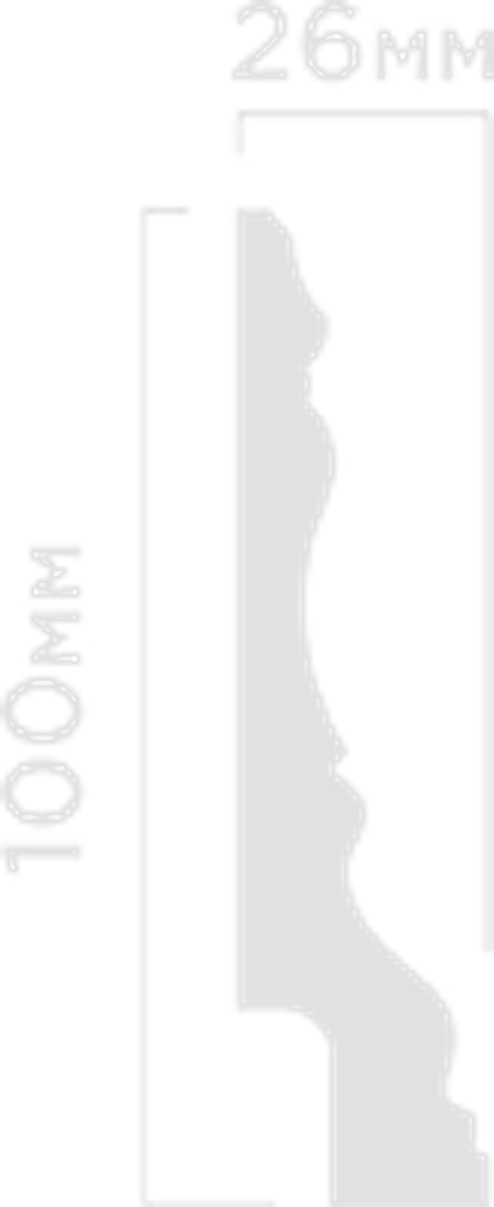 Плинтус HiWood, 100x26 мм