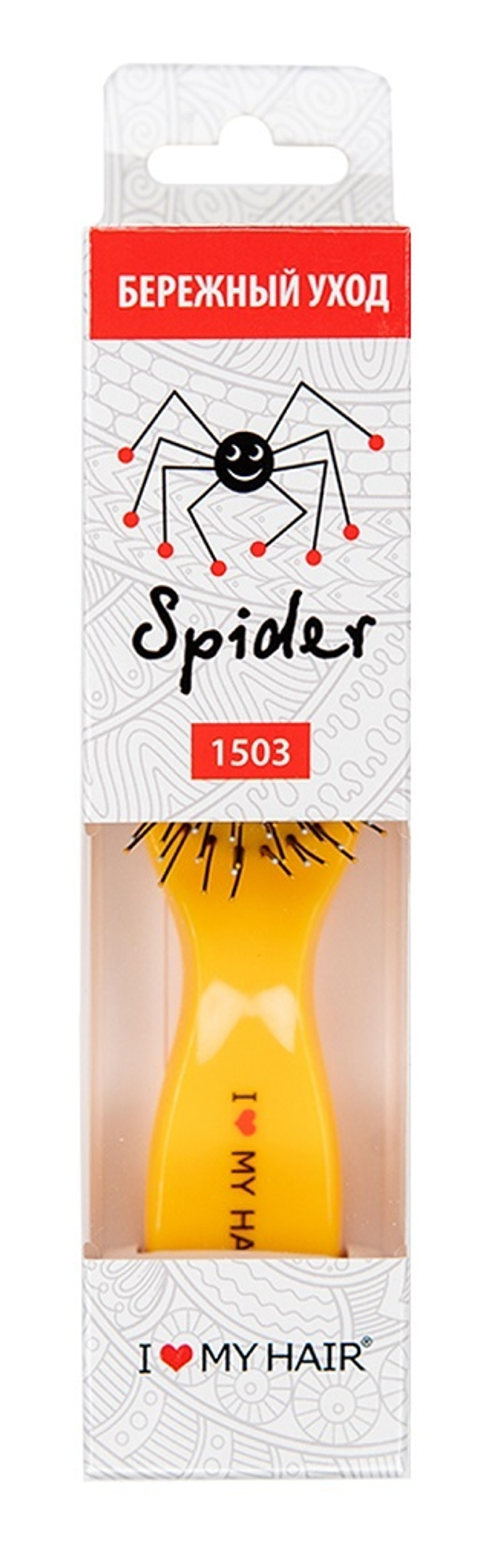 Щетка ILMH "Spider Classic" 1503 желтая глянцевая S