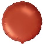 Шар (18''/46 см) Круг, Оранжевый, Сатин, 1 шт.