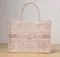 Сумка Dior Book Tote, модель большого формата, розовый